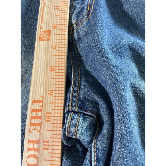 Chor Blue Jeans Mens 30 x 32 Denim Cotton Straight Leg Mid Rise Distressed 002 - Picture 7 of 8